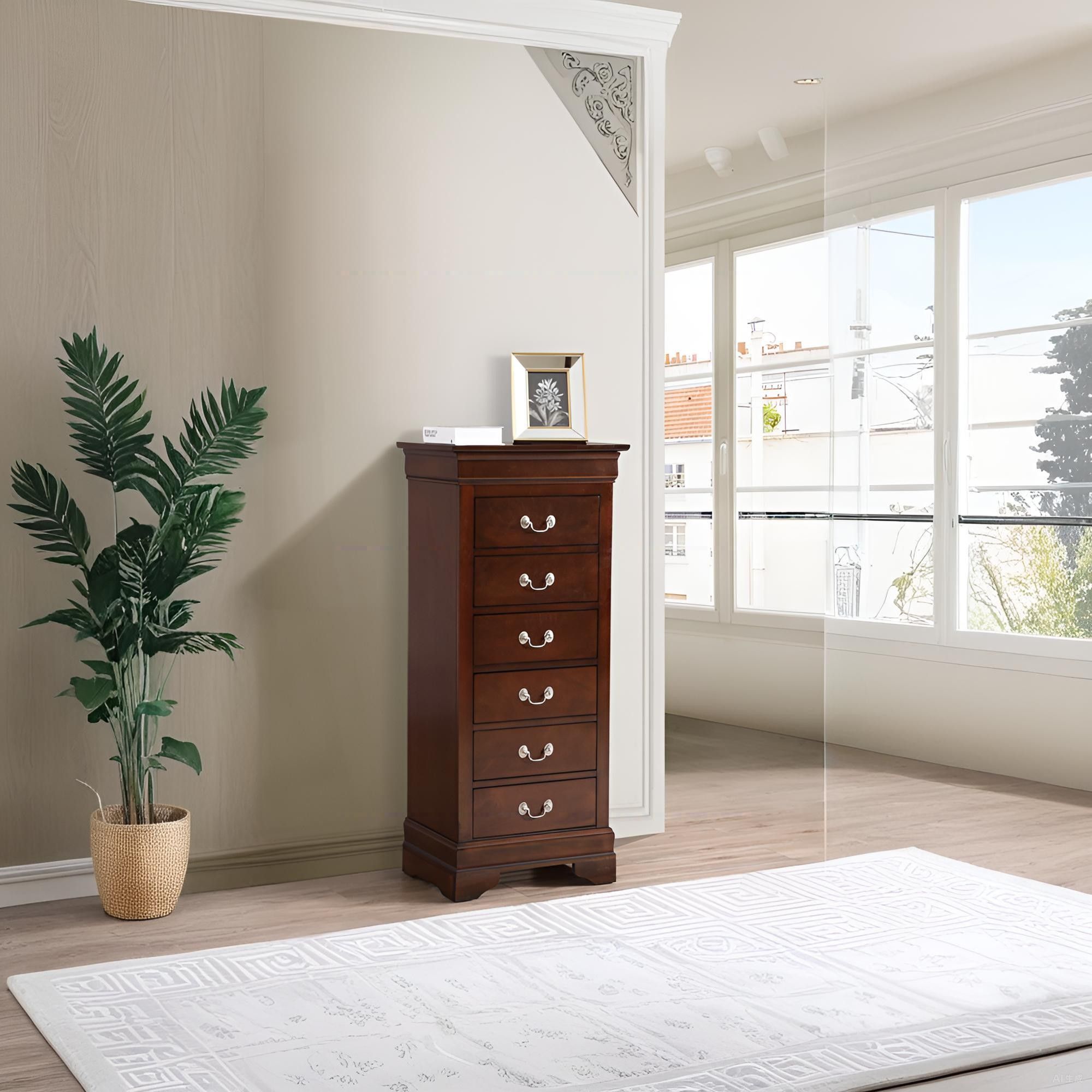 Traditional Style Lingerie Storage Chest Timeless