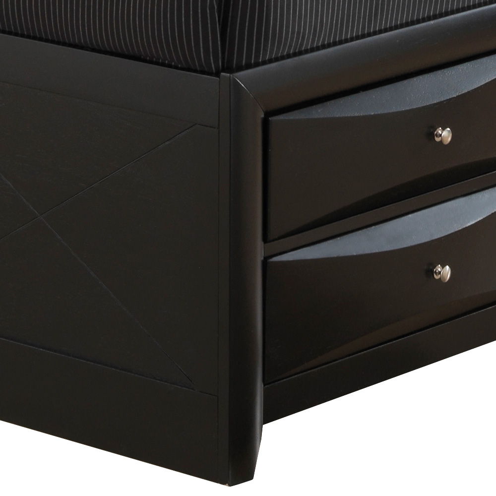Modern Design Storage Bed With Bookcase Headboard