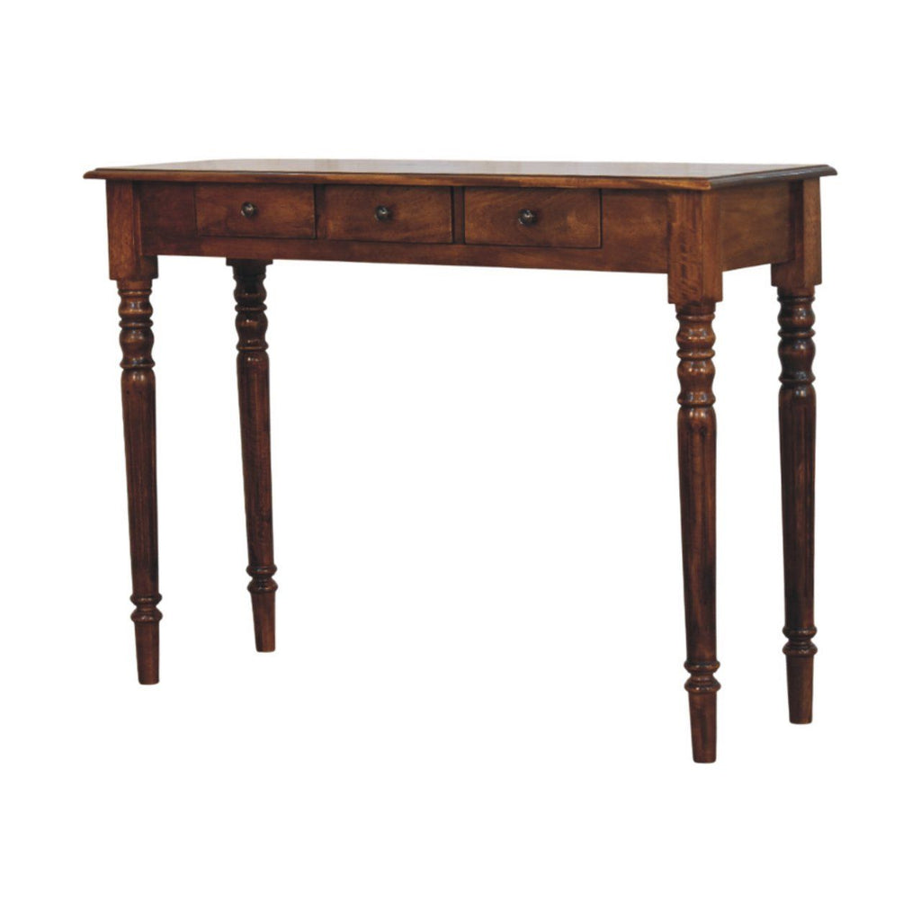 Turned Legs Drawer Console Table