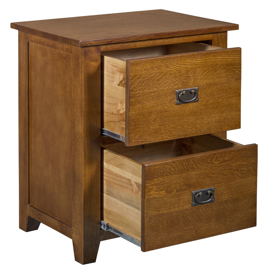 Mission 2 Drawer File Cabinet - Michael's Cherry (MC-A)