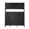 On Trend Multifunctional Tipping Bucket Shoe Cabinet With Storage Shelf & 6 Flip Drawers