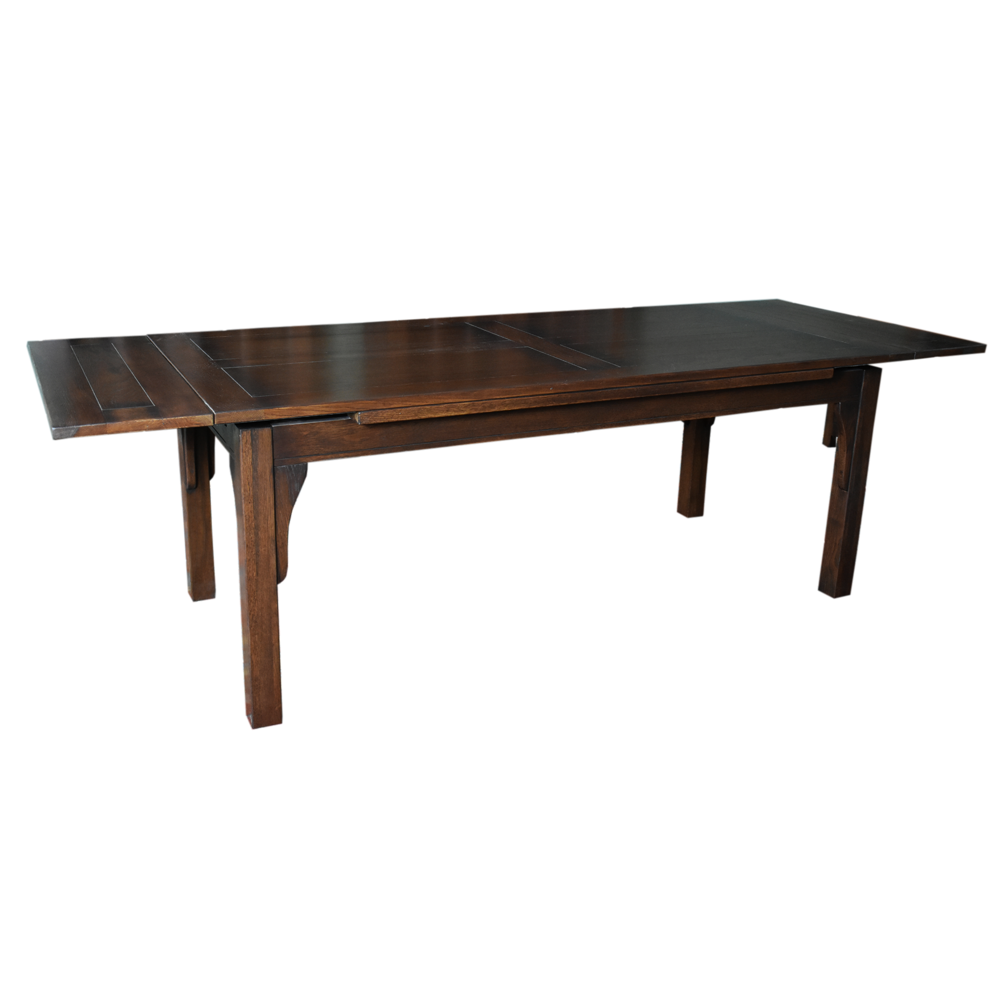 Mission Style Leaf Table-High Back Chair Dining Set-2 Color Available