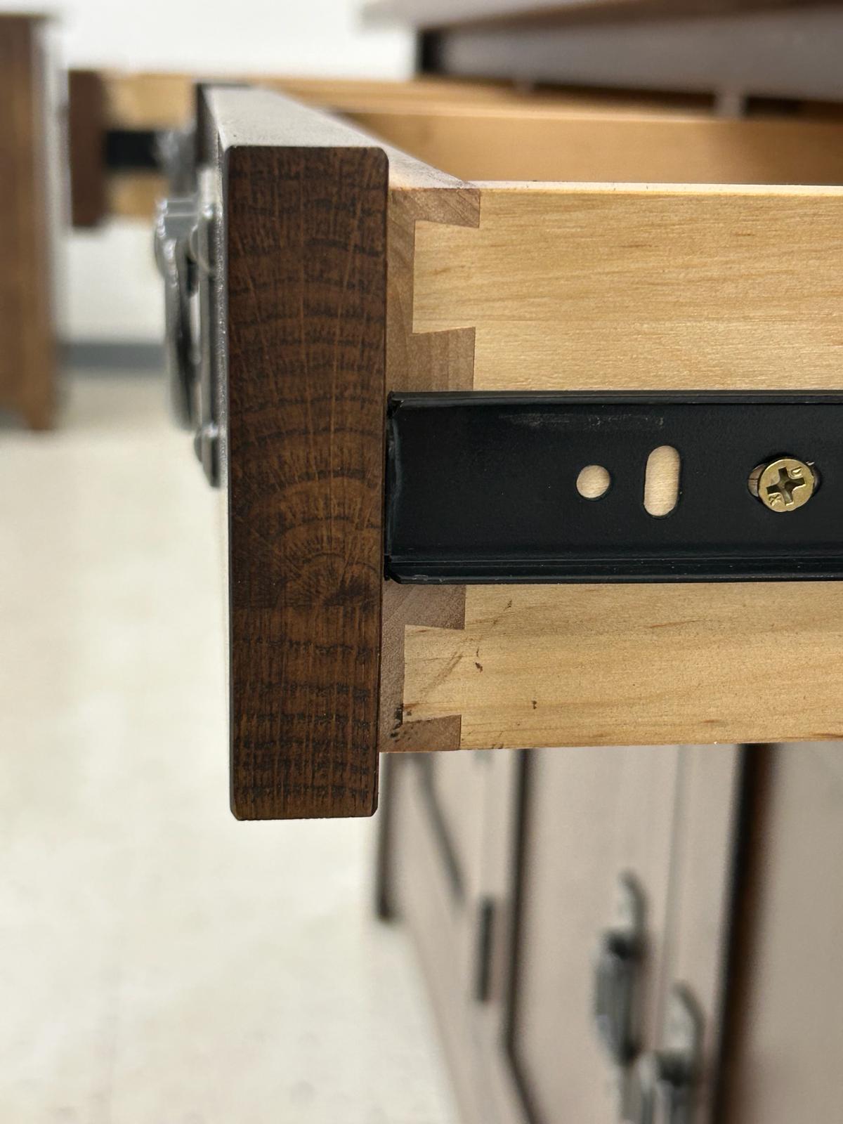 Mission Oak Crofter Console Cabinet - 55"