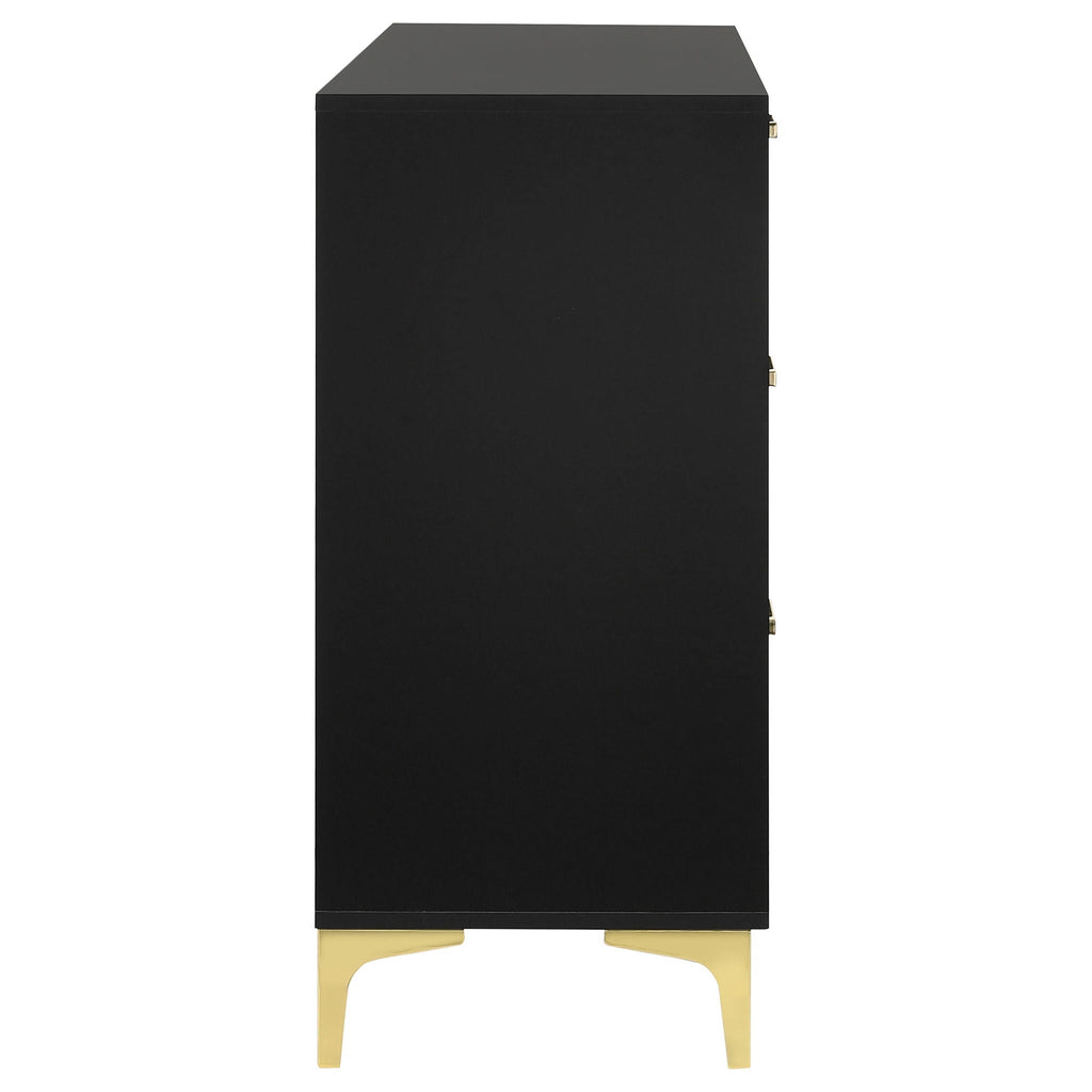 Kendall 6-drawer Dresser Black