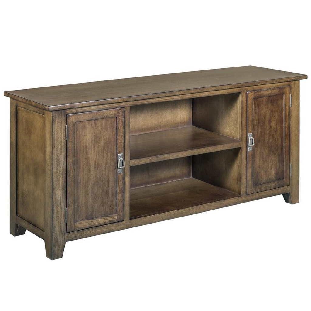 Mission 2 Door Quarter Sawn Oak TV Stand - Walnut