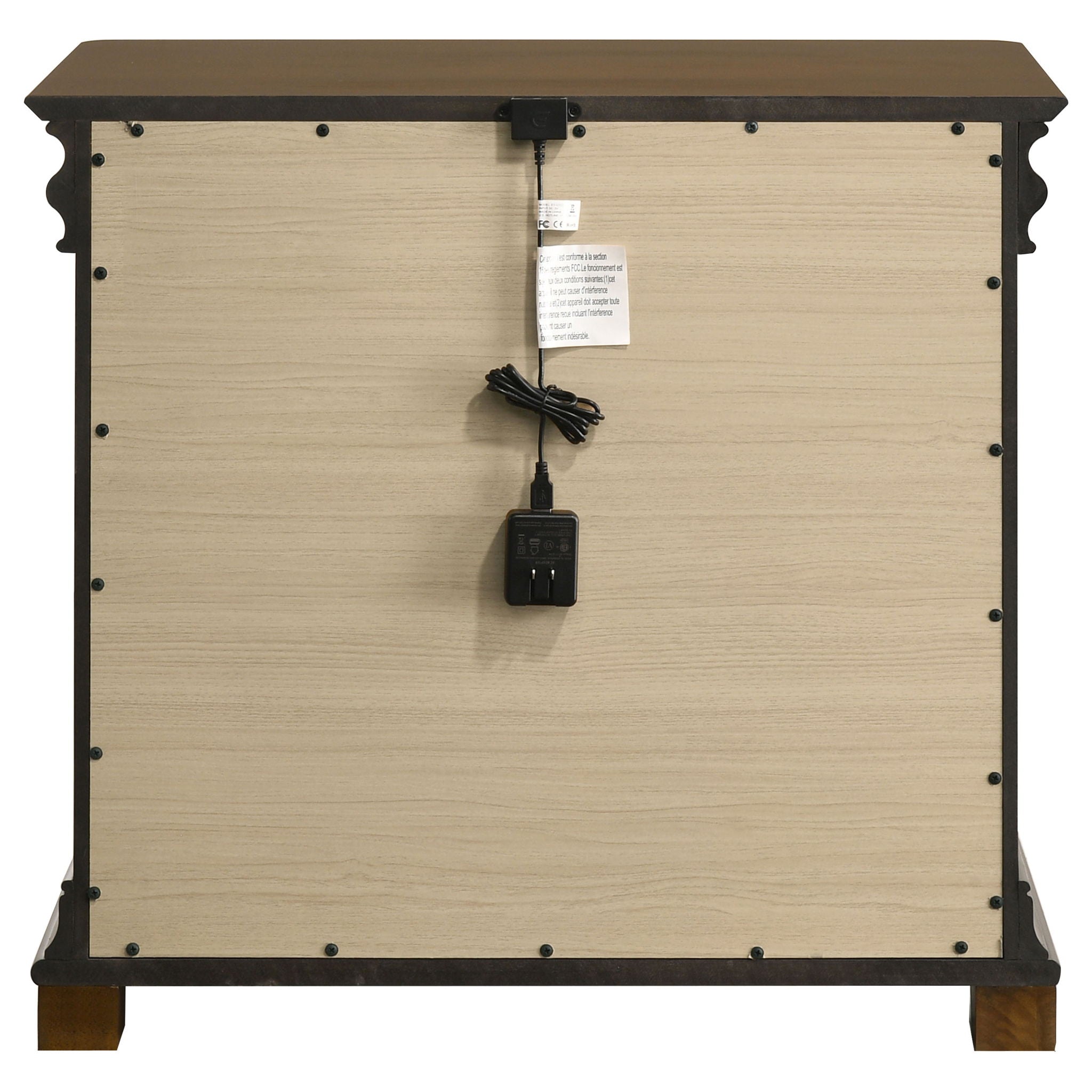 Garland 3-drawer Nightstand Bedside Table Brown Cherry