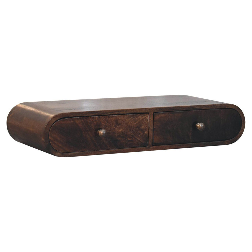 Wall Mounted Console Table - Walnut