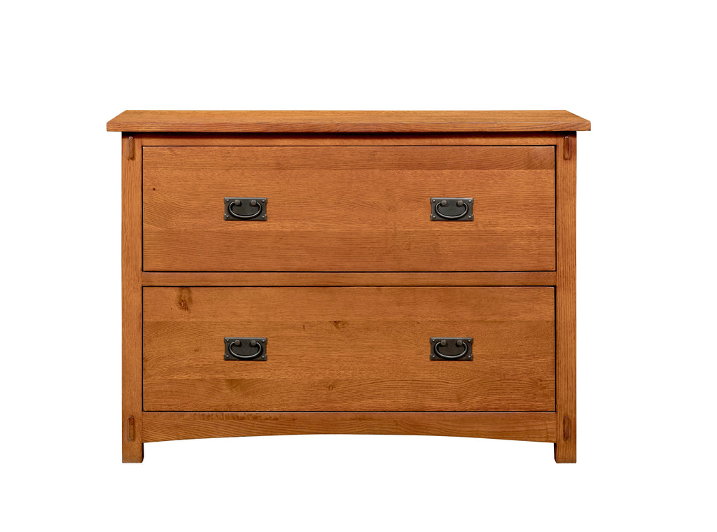 Mission Oak 2 Drawer Lateral File Cabinet - Michael's Cherry stain