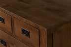 Mission Style Solid Oak Chest of Drawers - Walnut (AW)