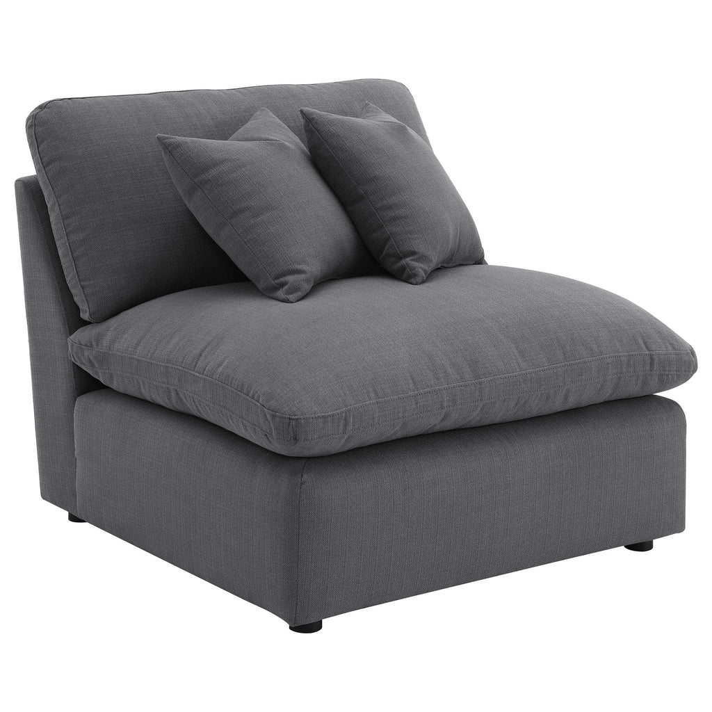 Hobson 5-piece Upholstered Modular Sectional Sofa Charcoal