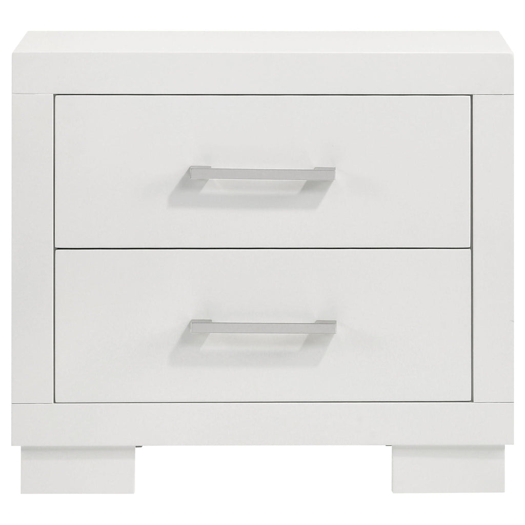 Jessica 5-piece Queen LED Bedroom Set Snow White