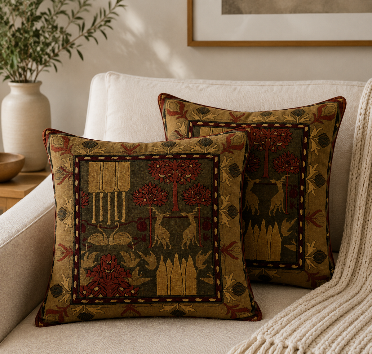 Persian-Inspired Luxurious Accent Cushions