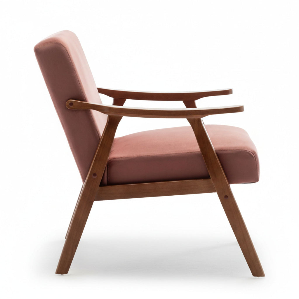 Accent Chair, Classic Mid Century Modern For Extra Seating