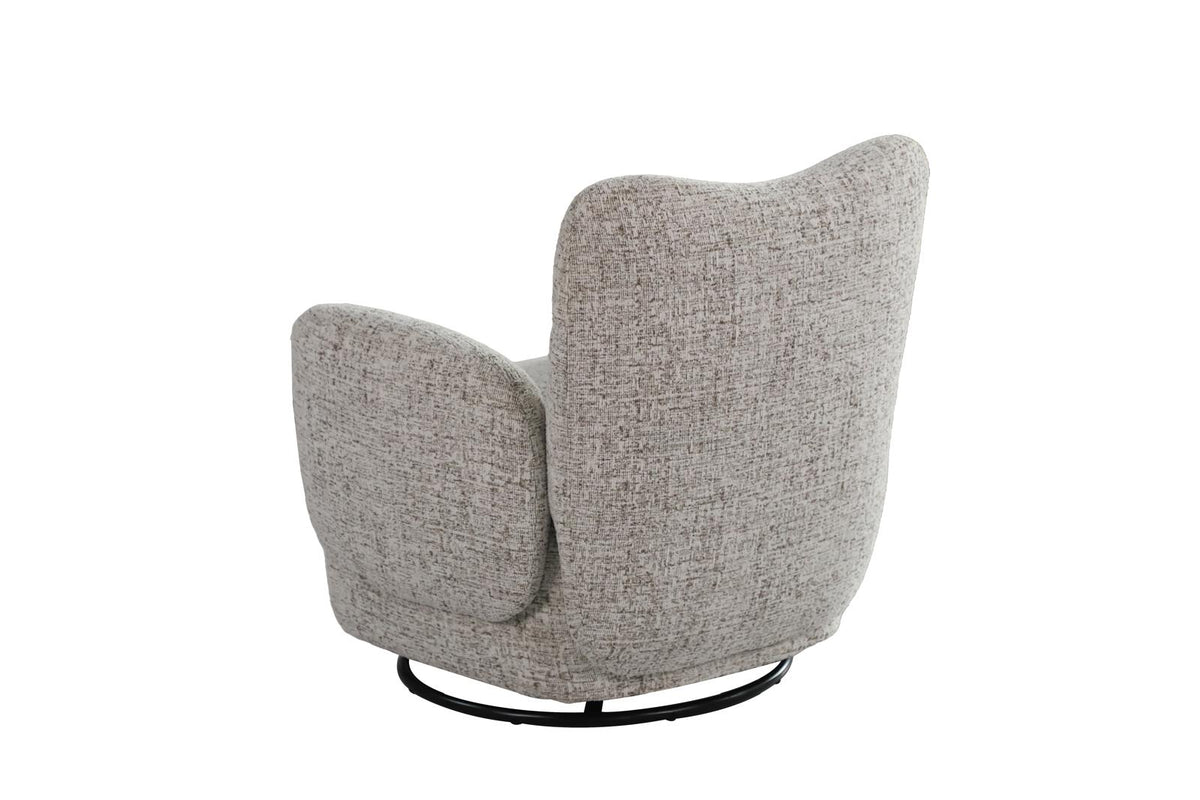 Atlas Modern Fabric Swivel Arm Chair