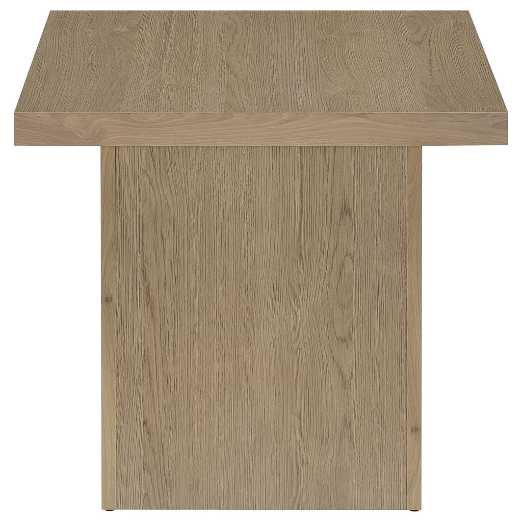 Devar 3-piece Square Cocktail Coffee End Table Set Latte