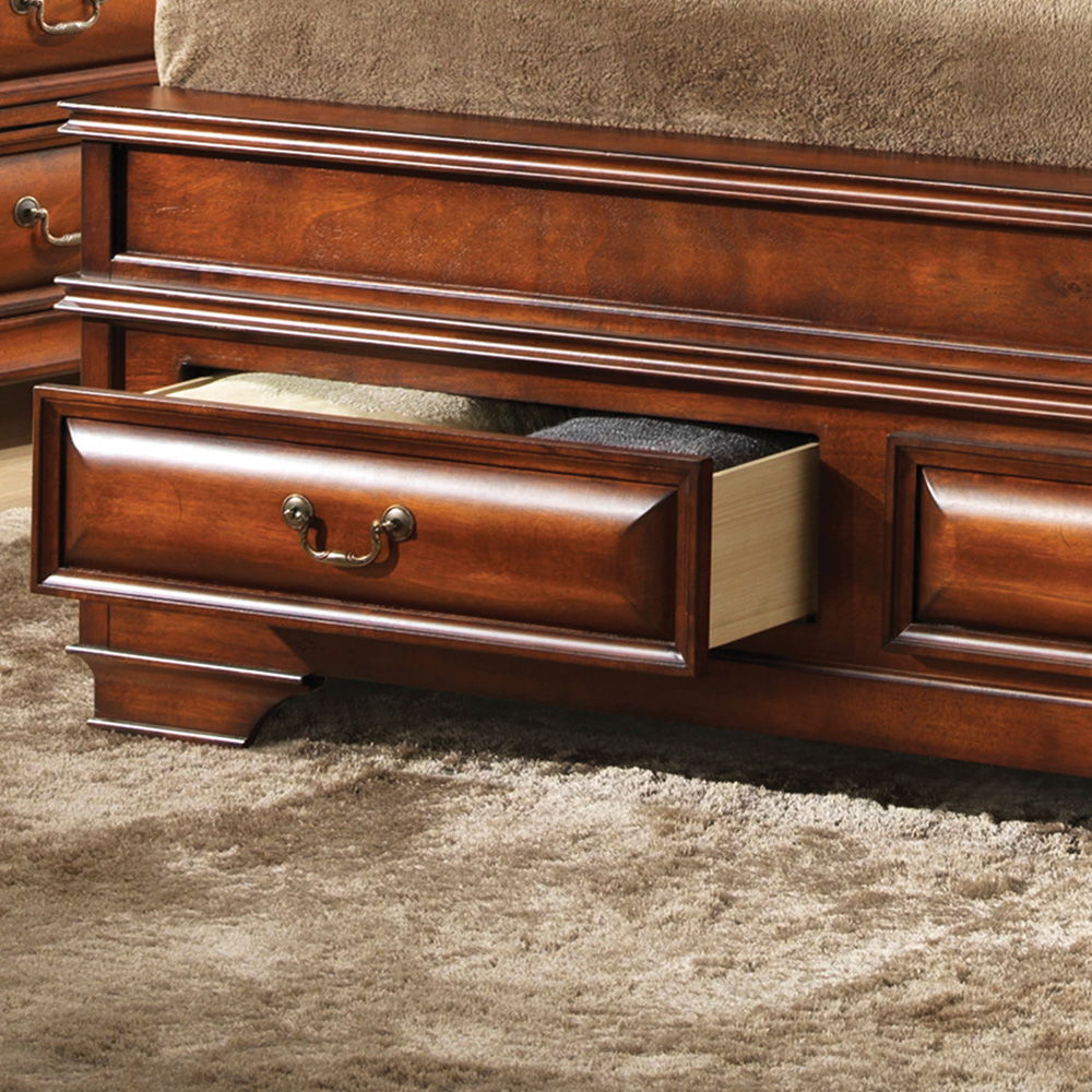 Dovetailed Drawers Storage Bed