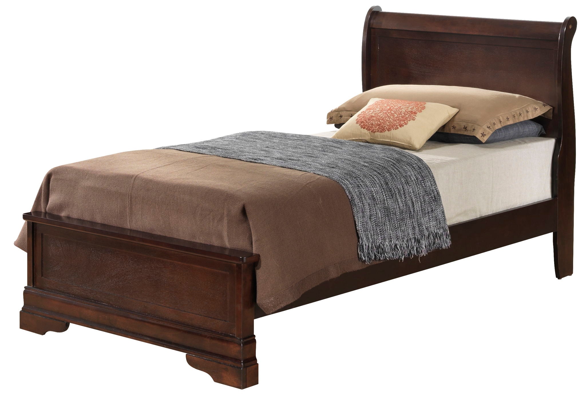 Louis Phillipe - Twin Bed - Cappuccino