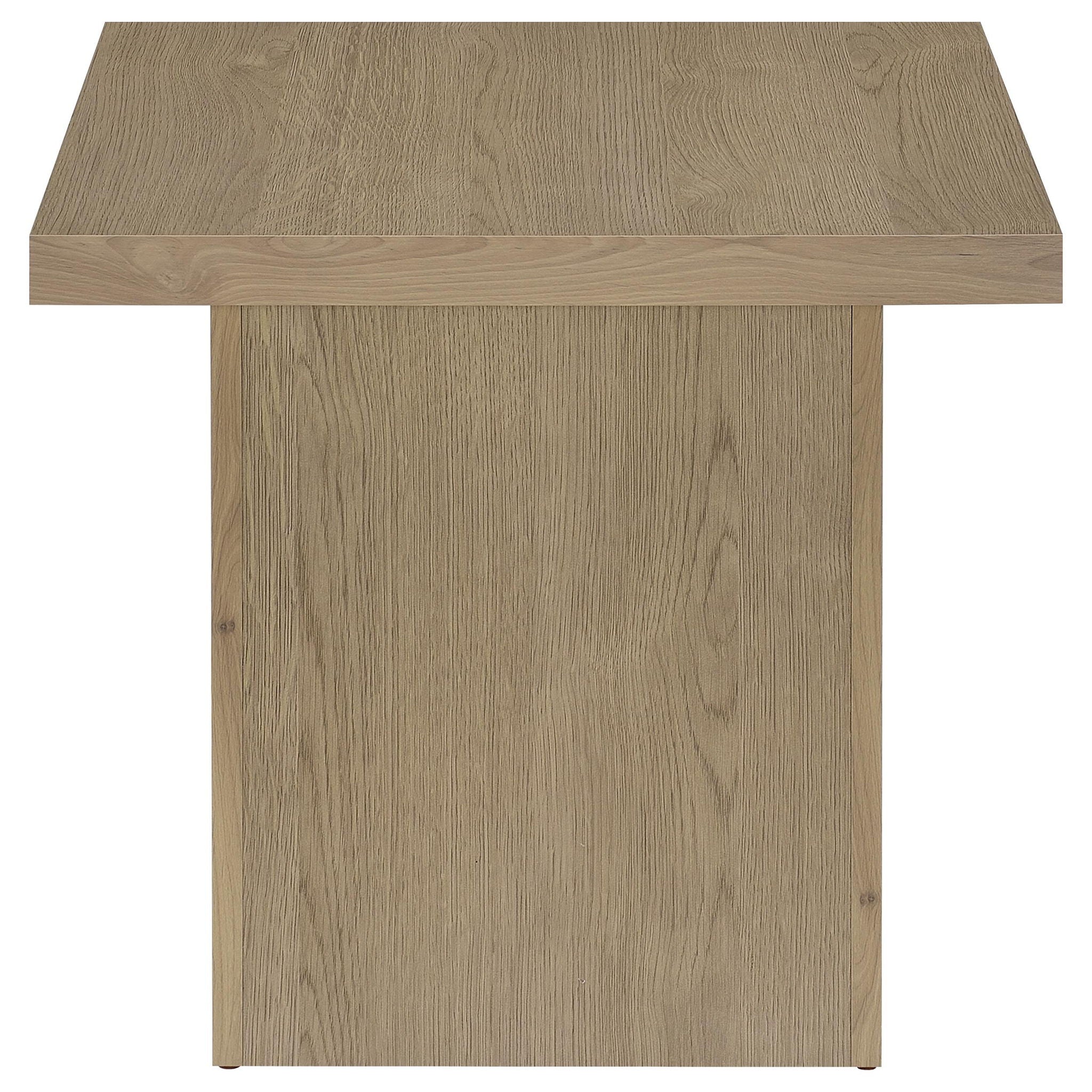 Devar 2-piece Square Cocktail Coffee End Table Set Latte