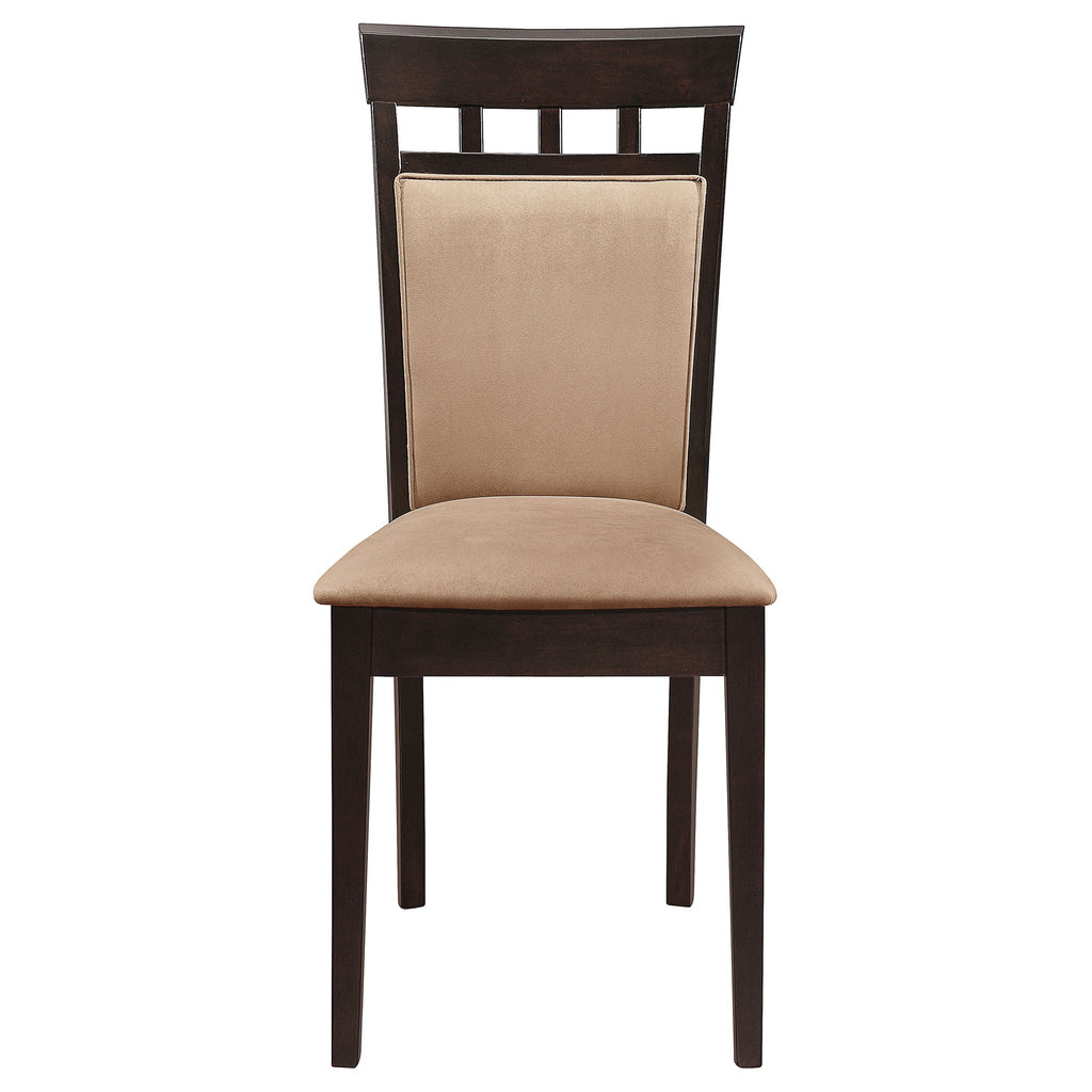 Gabriel 5-piece Extension Leaf Dining Table Set Cappuccino