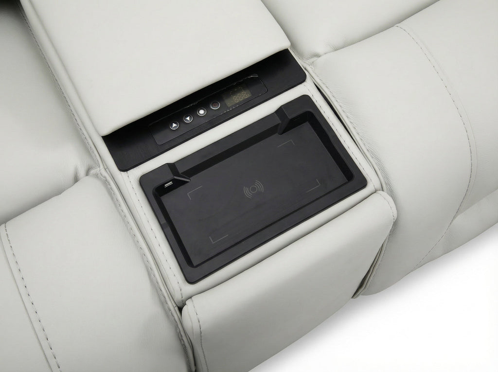 Atlas Fog Zero Gravity Power Reclining Sofa w/ Fridge