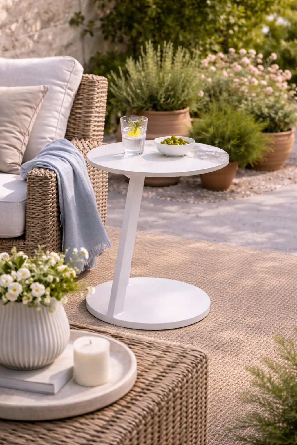 Serene Outdoor Modern Outdoor Side table