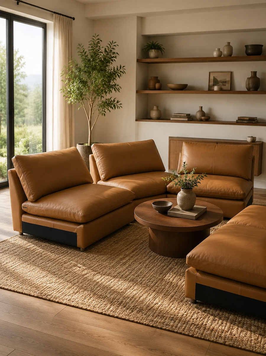 Leather Modular Sofa