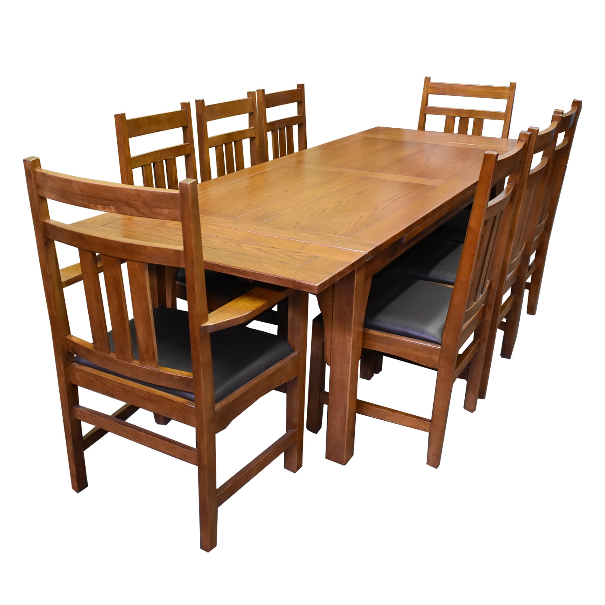 Mission Stow Leaf Table with #401 Chair Dining Set - Light Oak