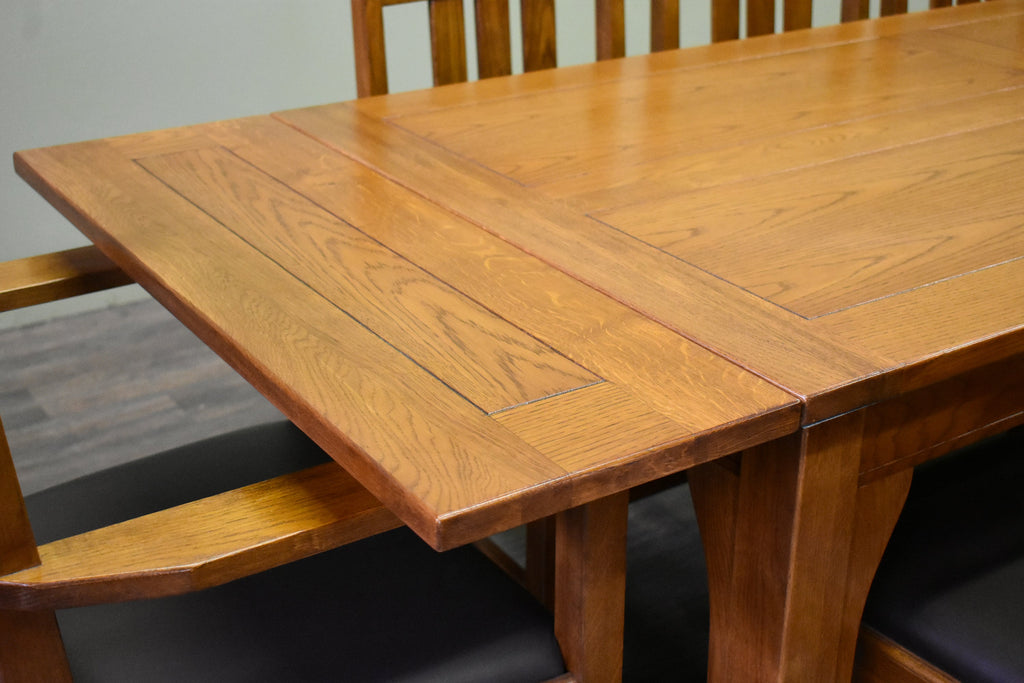 Mission Stow Leaf Table with #401 Chair Dining Set - Light Oak