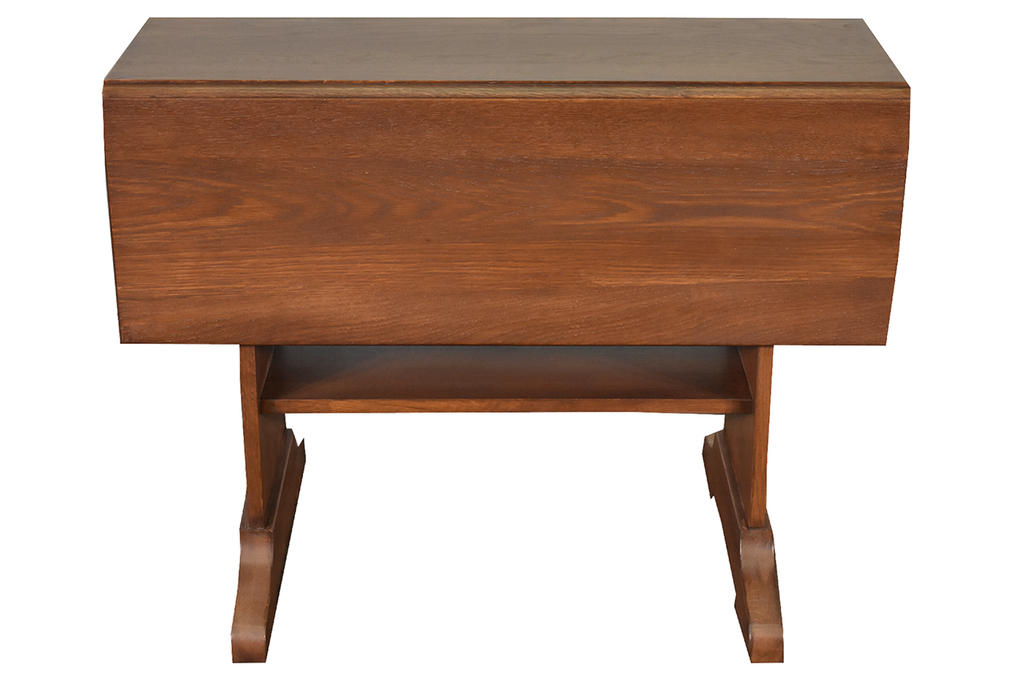 Mission Solid Oak Drop Leaf Dining Table - Walnut (W1)