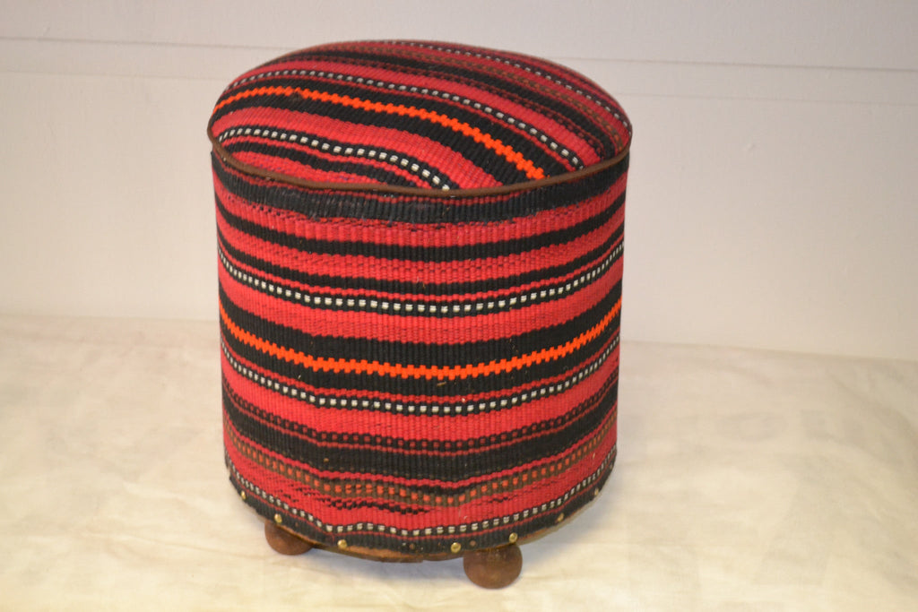 Rug Pouf/ Rug Sitting Stool / Rug Ottoman / Kilim Sitting Stool / Stools # 99