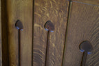 Mission Style Solid Quarter Sawn Oak Keyhole End Table