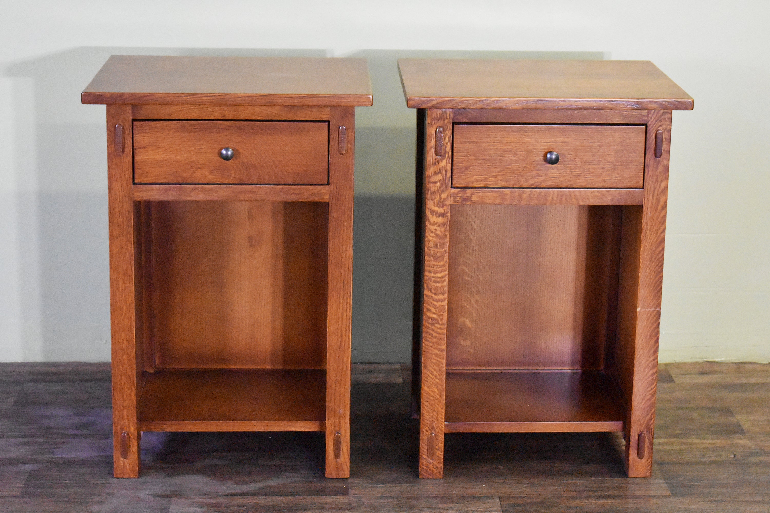Mission Solid Quarter Sawn Oak 1 Drawer End Table - Model A27