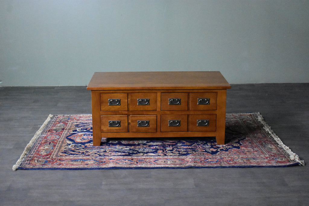 Mission 8 Drawer Coffee Table