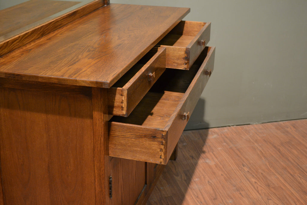 Mission Buffet Cabinet with Mirror - Dark - 50"
