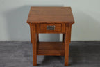 *Mission 1 Drawer Crofter End Table - Golden Brown (GB1)