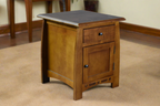 Mission White Oak 1 Drawer 1 Door Inlay End Table - Michael's Cherry