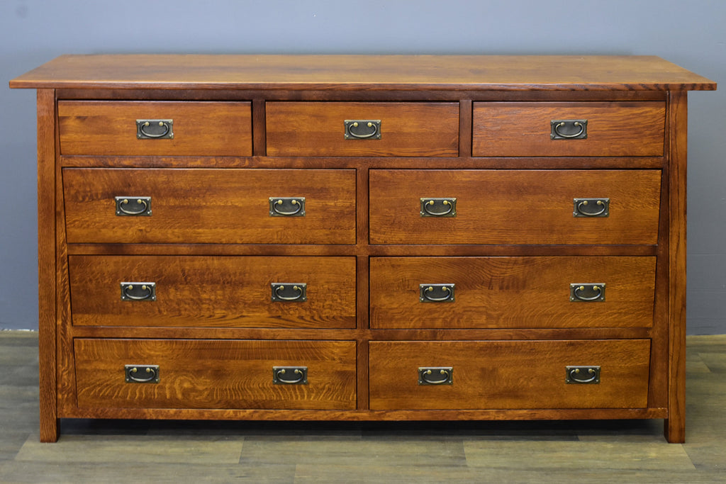 Mission 9 Drawer Dresser - Michael's Cherry (MC-A)