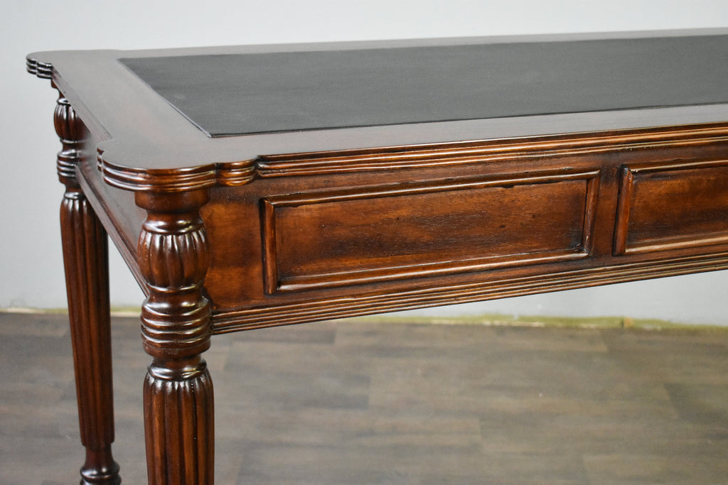 Legacy Leather Top Desk - Brown Walnut