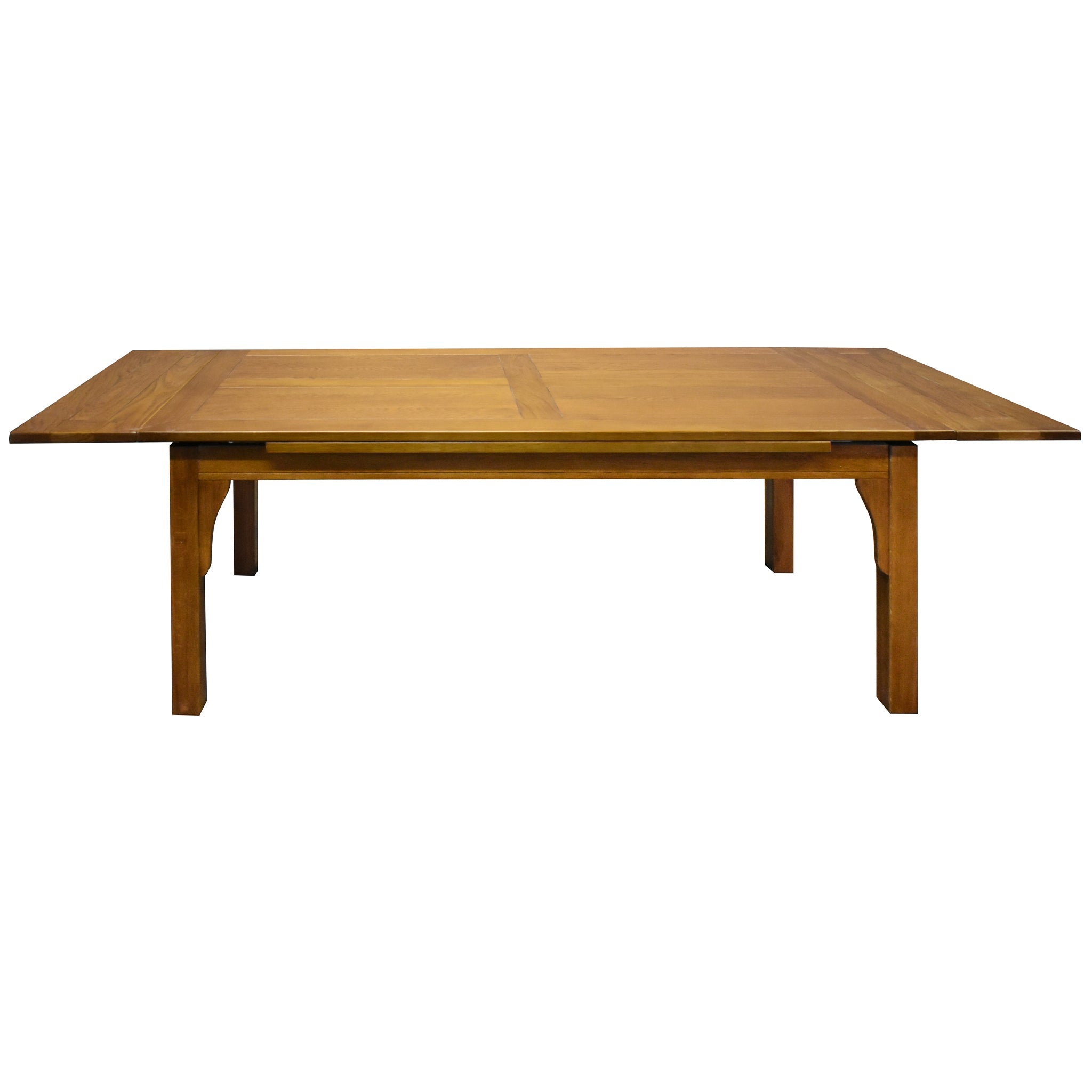 Mission Style Oak Stow Leaf Dining Table (2 Colors Available)