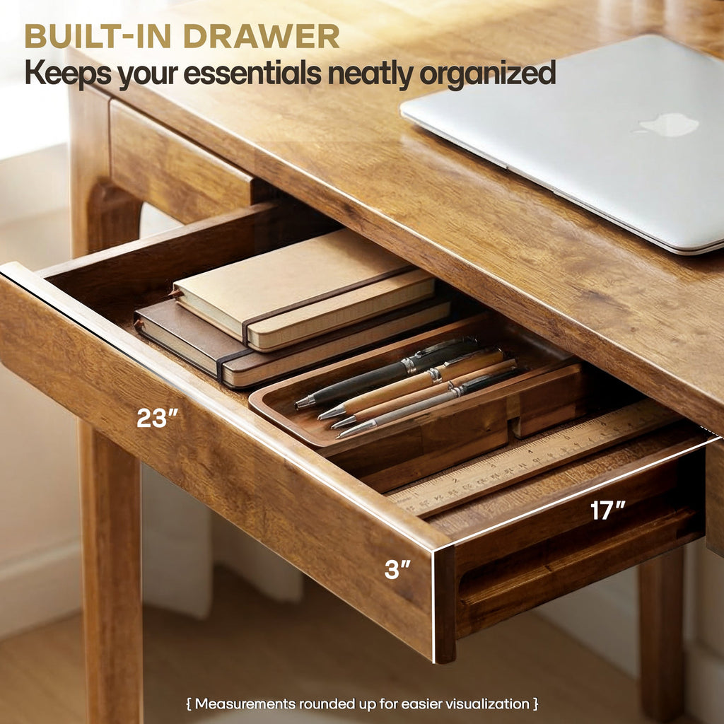 Wilma 48 Inches Rubber Wood Desk