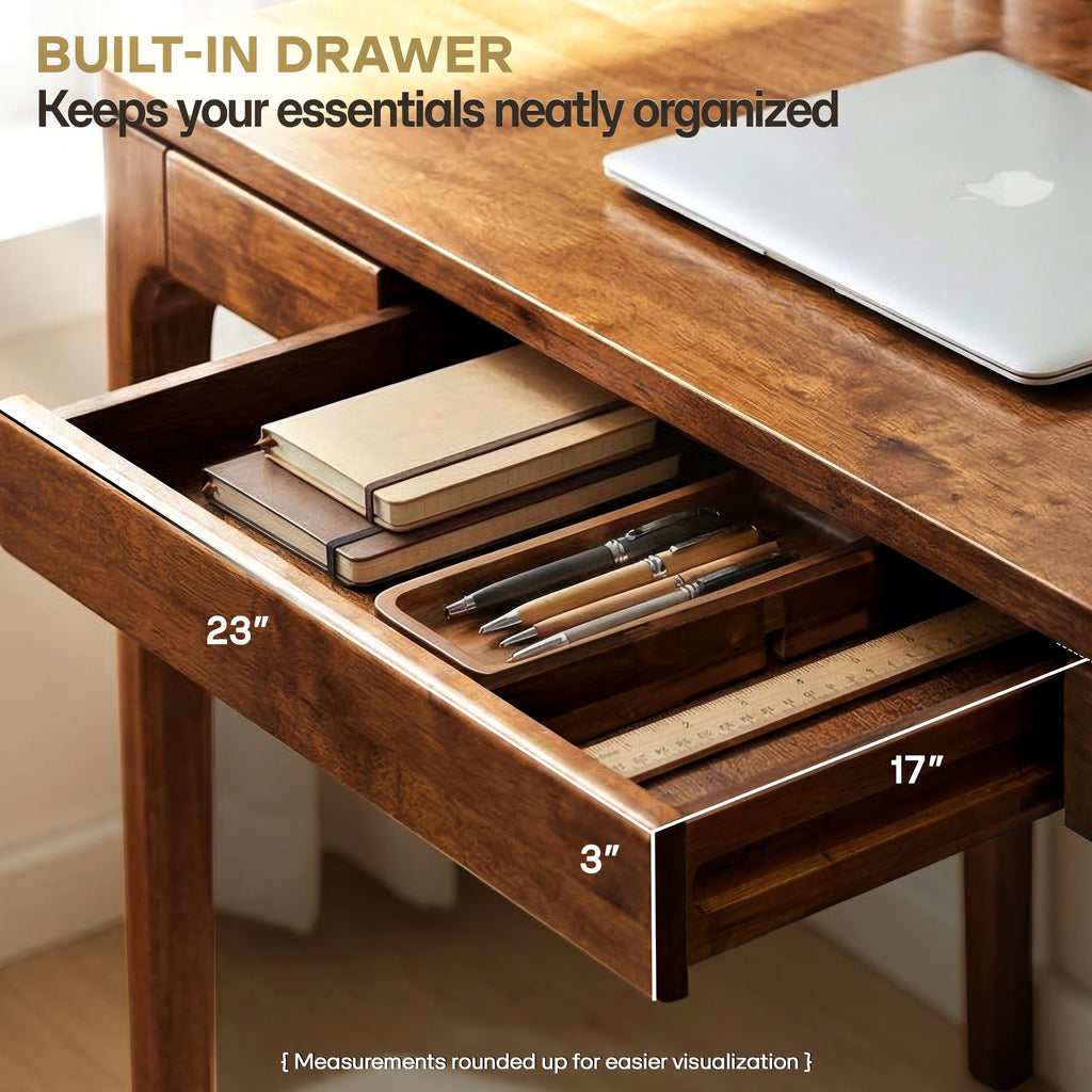 Wilma 48 Inches Rubber Wood Desk