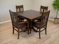 Mission Oak Square Dining Table & Arm chair Set - 42"