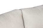 Paradiso Outdoor Solid Teak Wood Sofa - Gray Fabric
