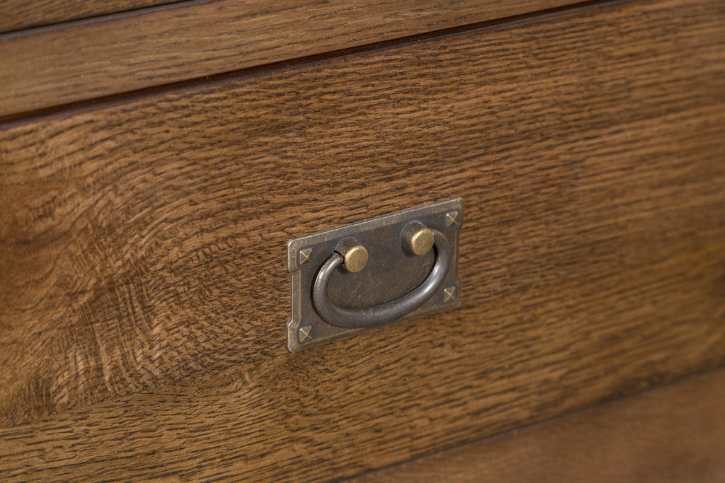 Mission Crofter 3 Drawer Nightstand - Walnut (AW)
