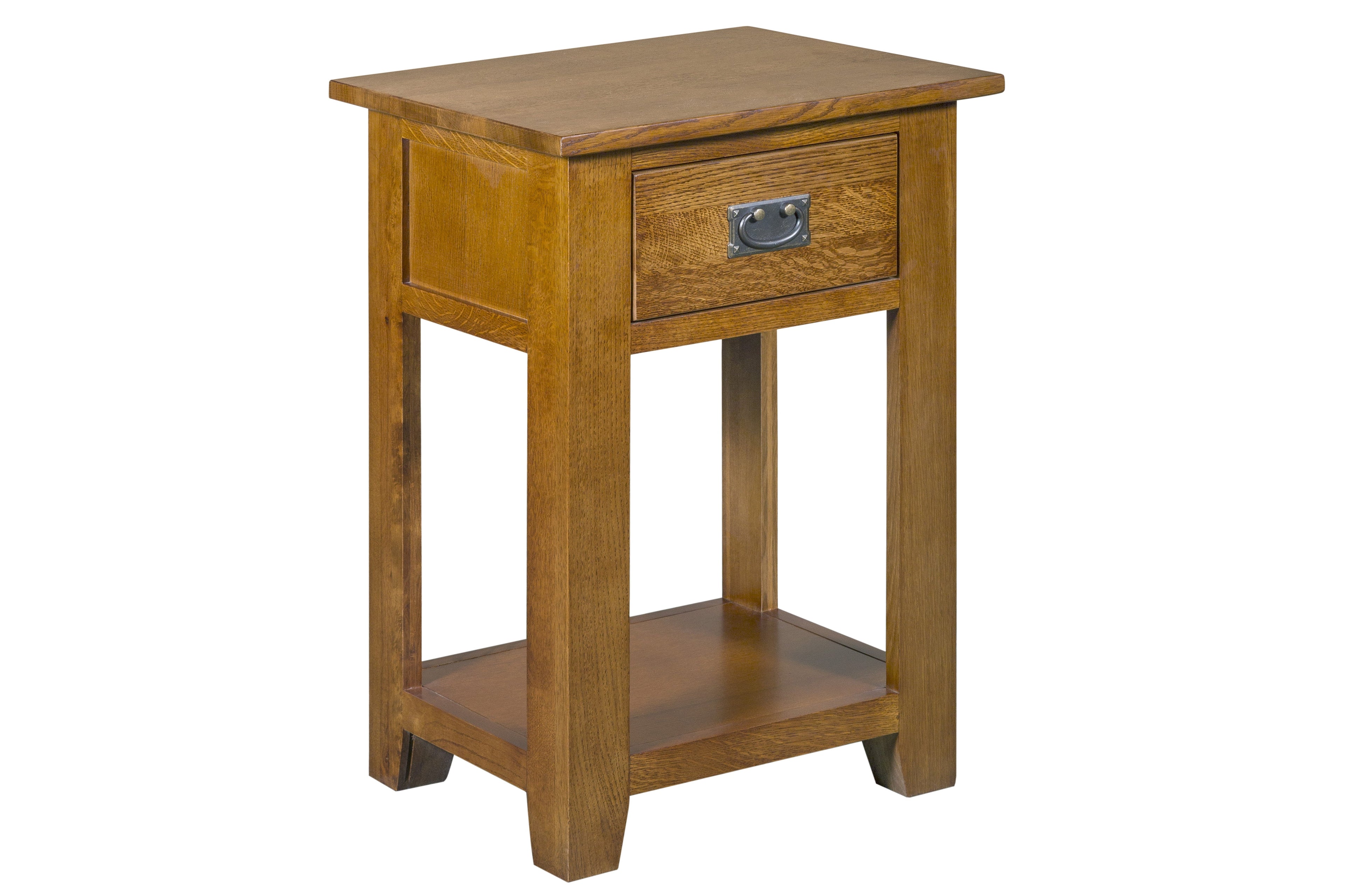 Mission 1-Drawer Nightstand – Michael's Cherry | Crafters & Weavers