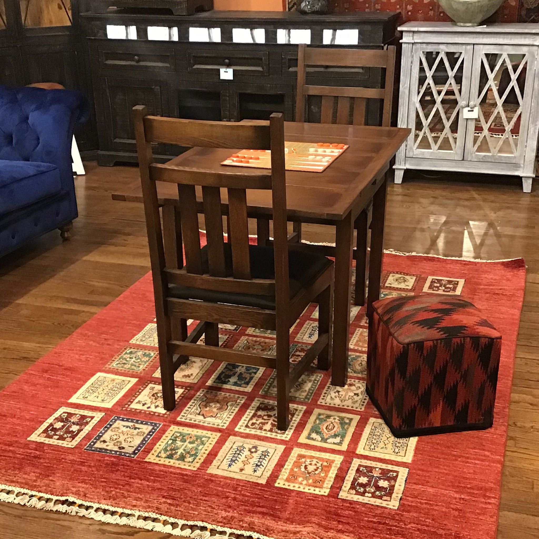 Mission Oak Kitchen Table with 2 Leaves - 2 Stain Options