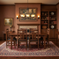 Mission 70" Solid Oak Dining Table Set with 6 #401 Chairs