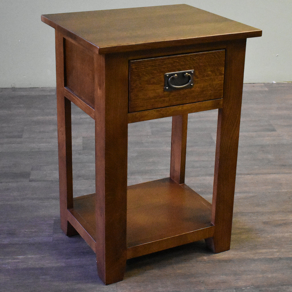 Mission 1 Drawer Nightstand - Walnut (AW)