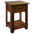 Mission 1 Drawer Nightstand - Walnut (AW)
