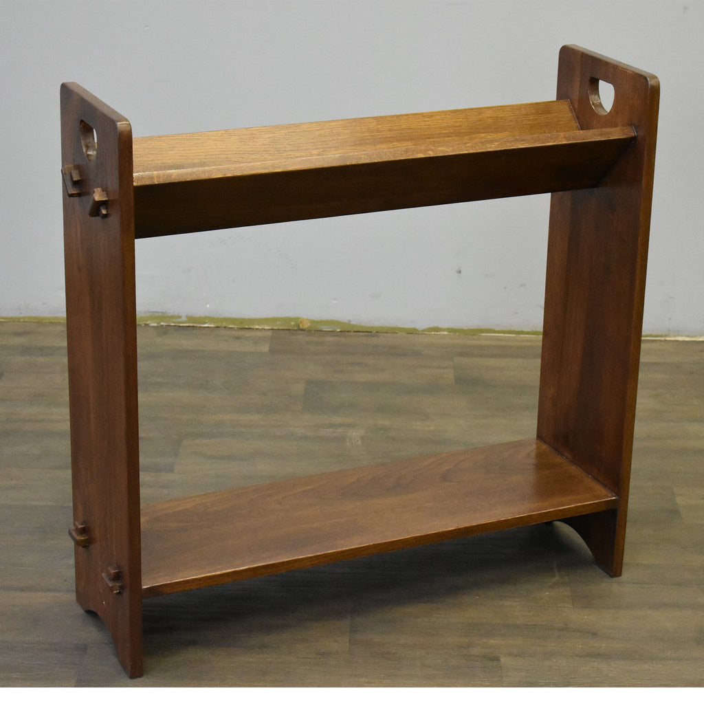 Mission / Arts and Crafts Book and Magazine Stand - Walnut (W1)